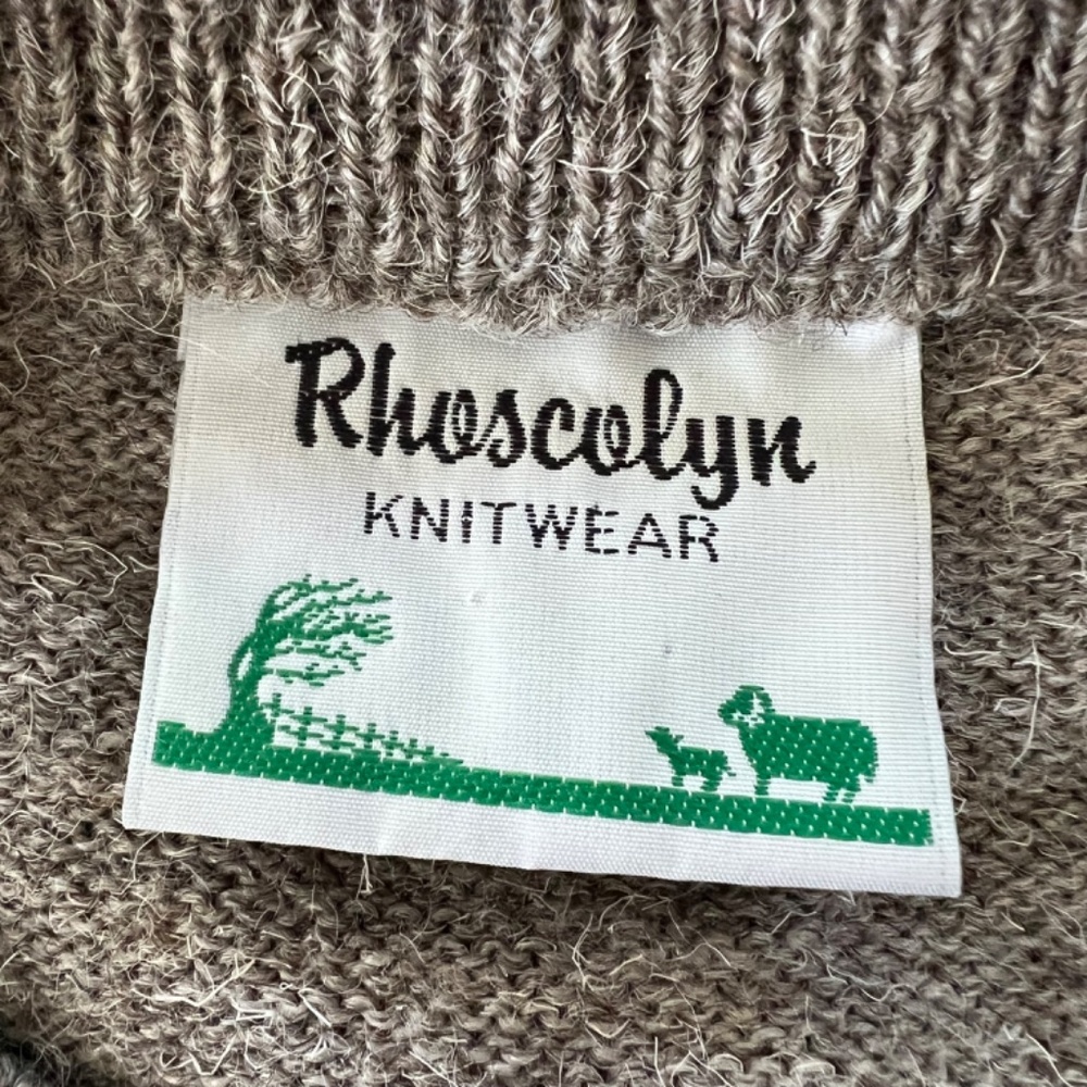 Vintage RHOSCOLYN KNITWEAR Crew Neck Sweater Made in Anglesey Wales - XL - Picture 4 of 9
